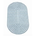 thumbnail image 3 of Oval Bath Mat With Pear Shape Diamond Design Anti-Slip Suction Shower Lt Blue, 3 of 5