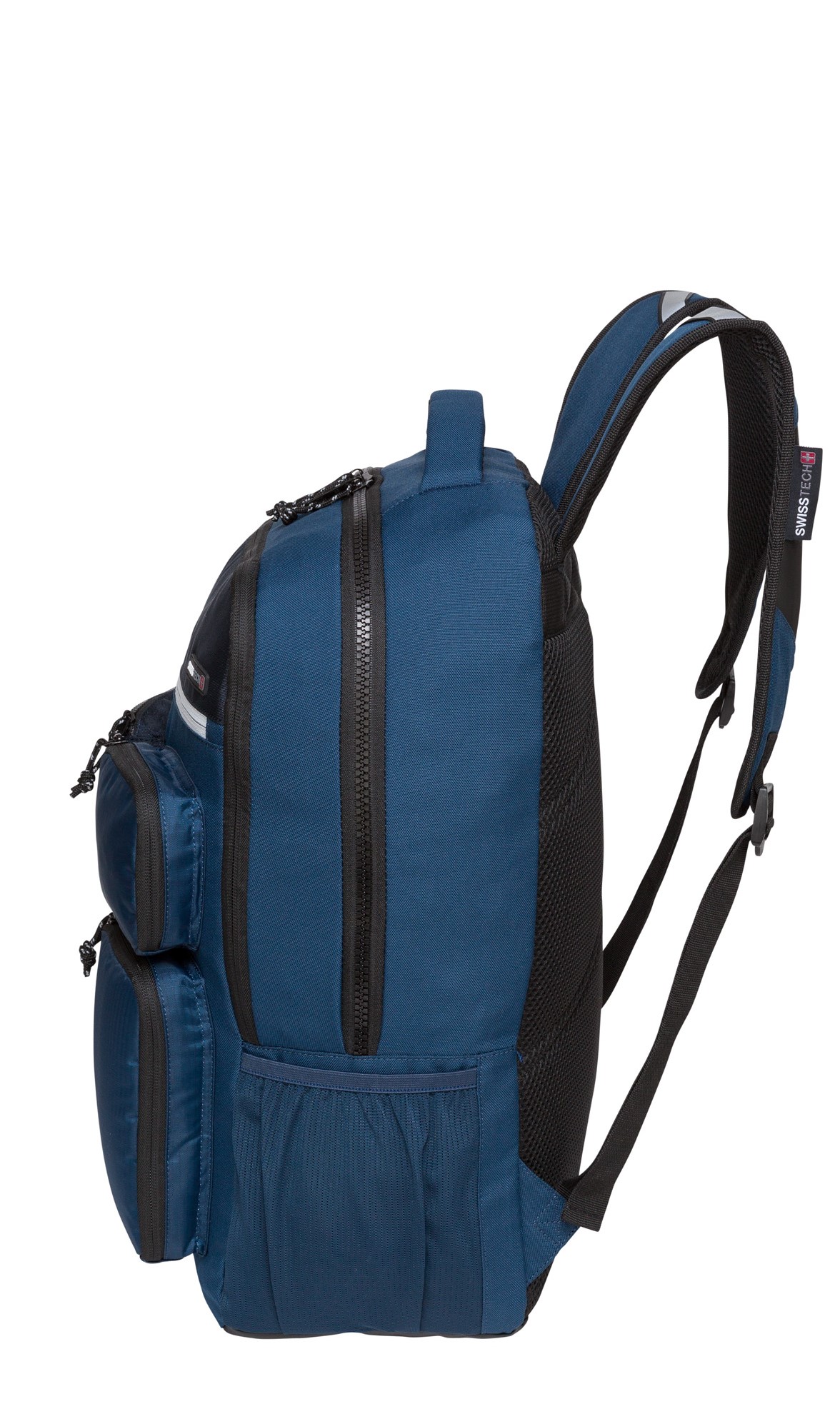 SwissTech Lucerne 34.4 L School Backpack Laptop Tablet Sleeve, Blue, Unisex, Adult, Teen, Polyester - image 3 of 9