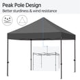 thumbnail image 2 of Yaheetech 10x10 Ft Instant Commercial Canopy Tent with Roller Bag and Sandbags, Dark Gray, 2 of 7