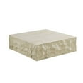 thumbnail image 4 of Tcbosik 35.4" Simple Coffee Table, Square Cocktail Table, Faux Stone Center Table for Living Room, No Assembly Required, Beige, 4 of 7