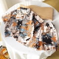 thumbnail image 1 of Conjuntos de solapa de manga corta para niños de verano, camisa de solapa de manga corta con estampado floral, top estilo playero informal + pantalones cortos sueltos con cintura elástica, conjunto de, 1 of 5