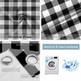 thumbnail image 2 of Fsddascl Black White Plaid Blackout Curtains for Bedroom/Living Room, Thermal Insulated Kitchen Curtains, Farmhouse Modern Art Checkered Grommet Darkening Window Treatment Drapes 27.5"x39"x2, 2 of 6