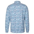 thumbnail image 3 of Men's-Cutter & Buck  Navy New England Revolution Traverse Stretch Eco Camo Print Quarter-Zip Pullover Top, 3 of 3