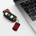 thumbnail image 6 of Goofa Red Geometric Printed Rectangular Metal Keychain Bag Charm Floral Charm for Purse Keys Metal Keyring Gift for Women Accessories, 6 of 7