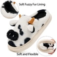 thumbnail image 3 of Ecetana Fuzzy Slippers for Women Cute Cow House Slippers Non-Slip Home Shoes with Memory Foam, 3 of 7