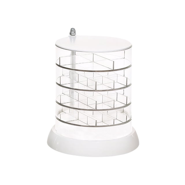 fastboy Transparent Earring Organizer Store And Display Earrings In Style Smooth Rotation For One Second 5 Floors