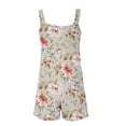 thumbnail image 5 of Drses Women's Summer Casual Sleeveless Rompers Loose Spaghetti Strap Denim Shorts Overalls Jumpsuit with Pockets, 5 of 5