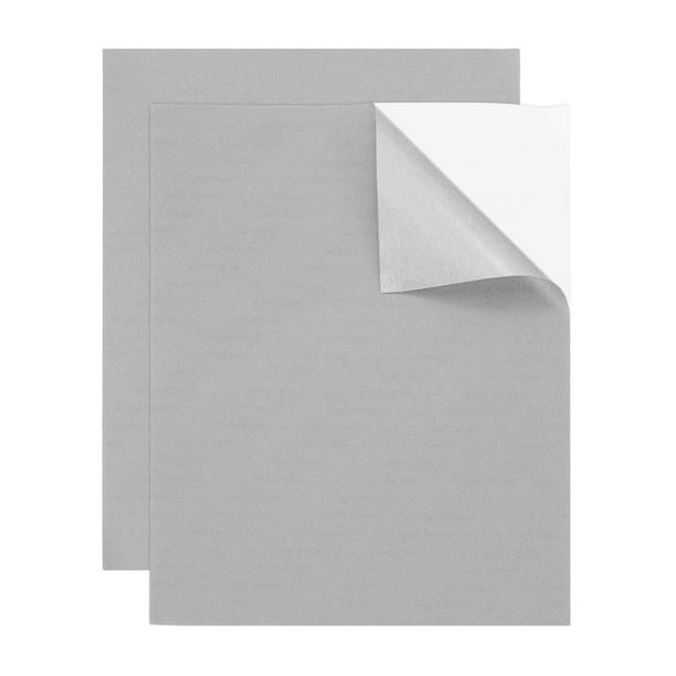 2 Pcs Parche de reparación de cuero 8"x10" Kit de cinta de reparación autoadhesiva de cuero y vinilo para muebles, sofás, sillas, asientos de coche, barcos, chaquetas, gris