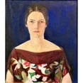 thumbnail image 2 of Erich Dummer 12x14 Black Ornate Wood Framed Double Matted Museum Art Print Titled: Portrait Hildegard Heise, 2 of 5