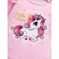 thumbnail image 5 of WIBACKER Baby Girl Clothes Summer Cute Outfits 3 6 12 18 Months Ruffle Romper & Floarl Shorts Sets for Unicorn Girls, 5 of 9