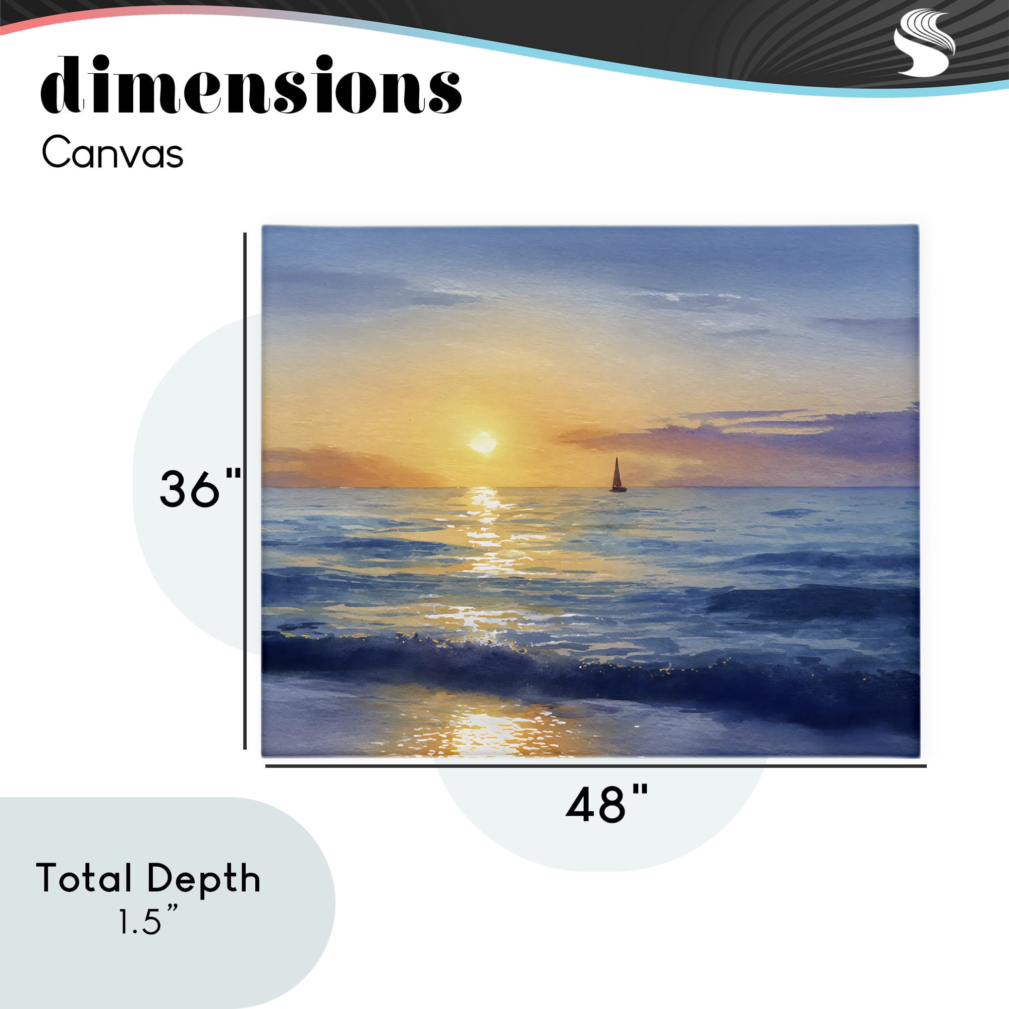 Stupell Industries Sails To The Sun At Sea Canvas Wall Art, design by Franklyn Gregory