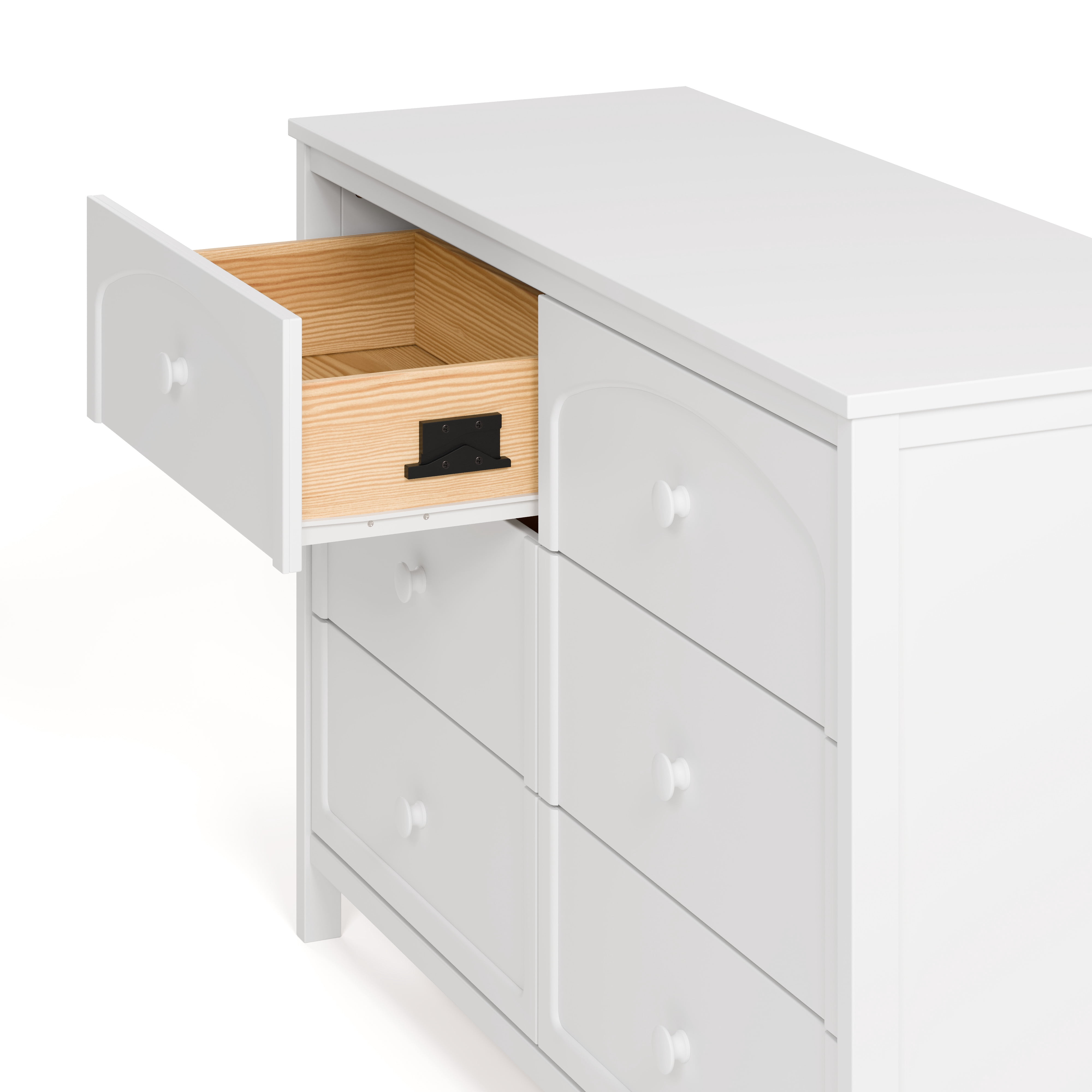 Graco Olivia 6 Drawer Double Dresser, White