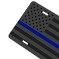 thumbnail image 3 of Yehwow USA Flag Blue Line Metal Car Plate Aluminum License Plate, 3 of 6