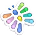 thumbnail image 1 of Simple Sensory Fidget Toy, Fidget Dimple Toy Silicone Flipping Butterfly Board Stress Relief Early Educational Toy Hand Toy Compatible With Kids Adult, 1 of 3