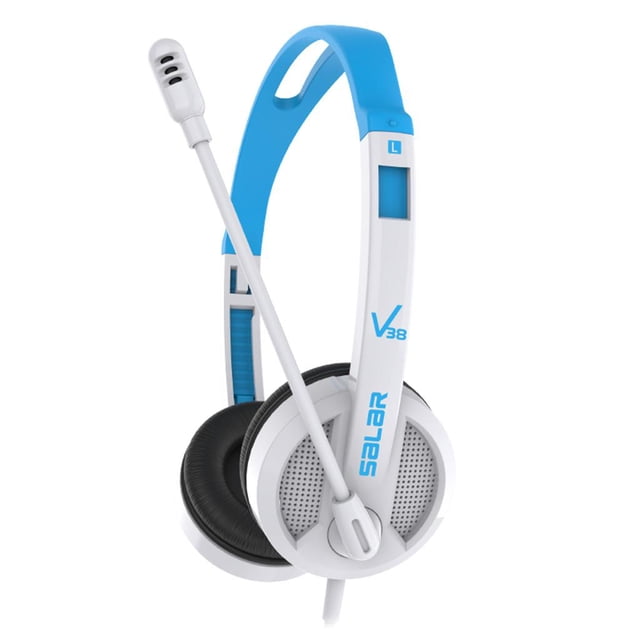 Auriculares para Juegos Yotijar con Micrófono Estéreo de Graves con Cable de 3,5 azul