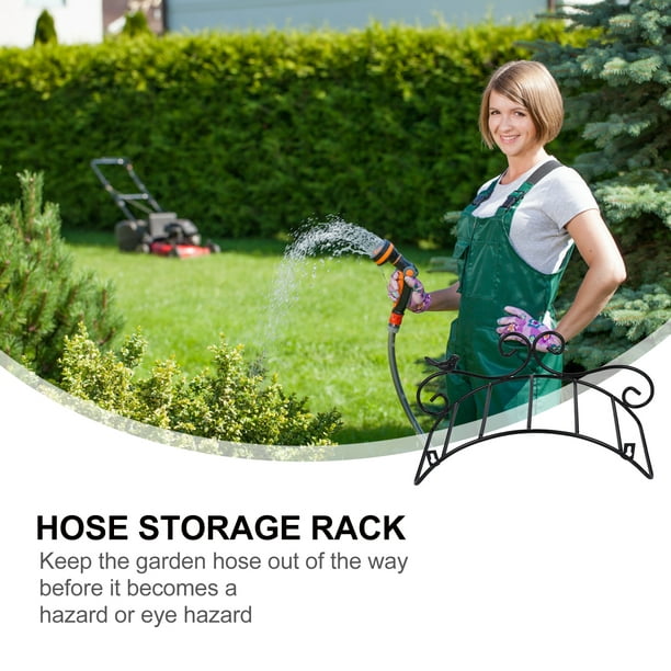 Hose Holder Wall Mount,Heavy Duty Hanger Garden Water Hose Reels for  Outside,Storage For 5/8 Garden Hose 100 FT 1 PC