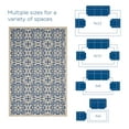 thumbnail image 6 of Modway Ariana 108x143.5" Floral Trellis Polypropylene Area Rug in Blue/Beige, 6 of 9