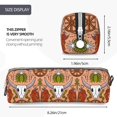 thumbnail image 3 of Yiaed Cow Skull Print Leather Pencil Case - Leather Pen Pencil Holder - Elegant & Practical Pencil Pouch for Work & Office, 3 of 7