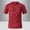#Red, variant on DPTALR Men's Solid Color Round Neck Short Sleeve Sports T-shirt,Red, XL