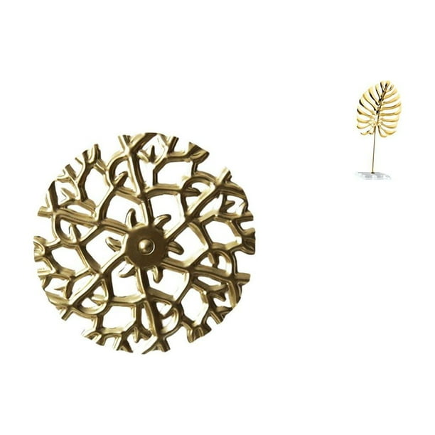 Escultura colgante de pared de metal, decoración de pared, escultura decorativa de hoja de disco, estructura de hierro, diseño artístico, adecuada par