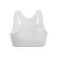 thumbnail image 2 of INSPIRE CHIC Women's Pullover Wire Free Racerback Removable Pads Bra White, 2 of 6