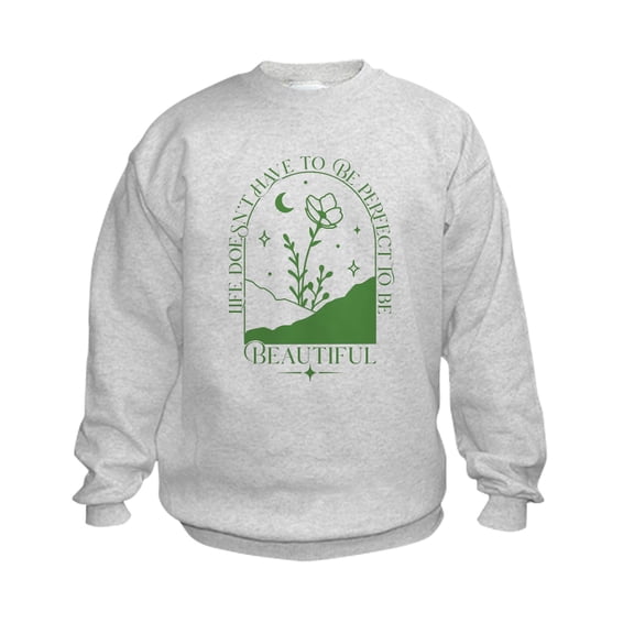 CafePress - PERFECT TO BE Sweatshirt - Kids Sweatshirt, Youth Crew Neck Sweatshirt