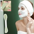thumbnail image 1 of Cepillo de silicona de doble cabezal para mascarillas faciales, ideal para mezclar mascarillas y productos de limpieza. Incluye un aplicador de silicona suave., 1 of 5