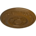 thumbnail image 3 of Ekena Millwork 25 7/8"OD x 2 1/4"P Nestor Ceiling Medallion (Fits Canopies up to 5"), Hand-Painted Smokey Topaz, 3 of 6