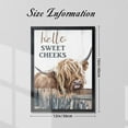 thumbnail image 4 of WFSposter Highland Cow Pictures Wall Decor Bathroom Decor Cow Paintings Canvas Prints Poster Rustic Farmhouse Highland Cow Wall Art Country Living Room Bedroom Home Decor, 4 of 7