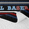 thumbnail image 5 of Erosebridal Vintage Ball Stripe Quilt King,Bat Glove Ball Sports King Coverlet Set For Boys,3pcs, 5 of 7