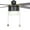 Black, variant on Smaair 52" 4 Blade Pull Chain Ceiling Fan with Light & Silent Motor