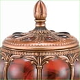 thumbnail image 5 of Jewelry Box, 11.5” Tall Victorian Style | Two-Tone Brown & Red Marble | Polyresin, 5 of 5
