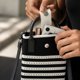 thumbnail image 1 of Knitted Phone Bag With Openwork And Color Blocking In Ethnic Casual Style, 1 of 6