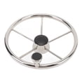 thumbnail image 1 of Boat Steering Wheel, 5 Spoke Marine Steering Wheel Ergonomic 13-1/2 Inch  for Speedboat, 1 of 7
