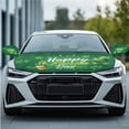 thumbnail image 2 of Yuyamidu St. Patrick's Day Car Hood Covers Green Hat Side Mirror Covers for Cars Sedans 1 Car Hood Dust Covers and 2 Auto Side View Mirror Covers Green Leaf Automotive Exterior Accessory, 2 of 7