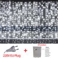 thumbnail image 3 of Guirnalda de luces LED de hadas para exteriores, impermeable, con forma de cascada, para decoración de patio, Navidad, bodas y fiestas, 3 of 5