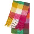 thumbnail image 4 of Large Chunky Plaid Scarf Coloured Checked Oversized Scarf Tassel Soft Fall Winter Thick Warm Shawl Women, 4 of 4