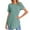 Green, variant on Women's Short Sleeve Tops Summer Casual Knit Loose Flowy Curved Hem Crew Neck Shirts Soft Breathable Blouses (XL, Purple)