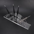 thumbnail image 1 of Transparent Acrylic False Eyelashes Grafting Tweezers Display Stand Storage Rack With 6 Holes, Durable & Hygienic, 1 of 8