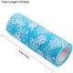 thumbnail image 4 of 2 rollos de tul de tela con diseño de copos de nieve, 15 x 9 metros, para decoración, lazos, manualidades, bodas, fiestas, cintas - 18 metros en total (azul cielo claro), 4 of 7