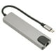 thumbnail image 5 of Hub Tipo C A HDTV, Interfaz Multimedia HD 6 En 1 Adaptador Ethernet USB C Entrega De Energía De 87 W Aleación De Aluminio Para Computadora Portátil, 5 of 7