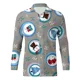 thumbnail image 1 of Camisa de hombre con estampado de Papá Noel, fea camisa de manga corta, estampado 3D, estilo urbano, manga larga, botones, estampado de tela, 1 of 6
