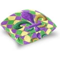 thumbnail image 5 of GZHJMY Fat Tuesday Mardi Gras Throw Pillow Covers Fleur De Lis Purple Green Yellow Pillowcase Sofa Party Decor Back Cushion Case 2 Pack Birthday Carnival Housewarming Gift 18" × 18", 5 of 5