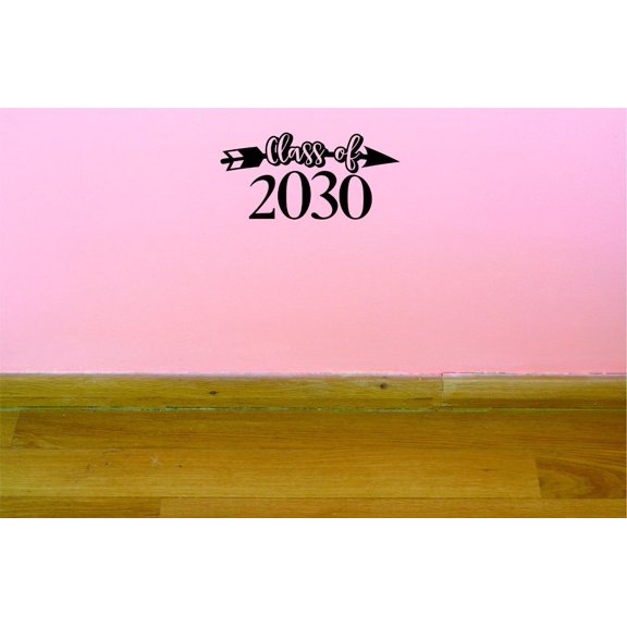 Custom Decals Class Of 2030 Wall Art Size: 20 X 40 Inches Color: Black