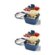 thumbnail image 4 of Monstrate Ensaladera con compartimentos para contenedores de aderezo, caja Bento de plástico para microondas, juego de vajilla a prueba de fugas Type1 NO1, 4 of 6