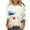 Blue-09, variant on Mittory Womens 3/4 Length Sleeve Tops Spring Summer T-Shirts Trendy Boho Floral Print Crew Neck Going Out Tops Tee Shirt