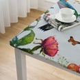 thumbnail image 5 of Awypu Hummingbird Flowers Butterflies Square Tablecloth Washable for Home Kitchen Outdoor Decoration 100% Polyester Fiber 52*52, 5 of 8