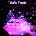 thumbnail image 2 of (3 Pack) Bolweo Purple Battery Operated Fairy Led String Lights,Christmas Decoration Lights,10Ft/3M 30Leds For Indoor Outdoor Home Garden Camping Girls Room Bedroom Living Room - Purple, 2 of 9