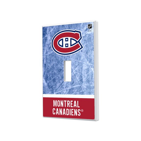 Montreal Canadiens Wordmark Single Toggle Lightswitch Plate