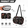 thumbnail image 5 of SEANATIVE Mushroom Leaves Round Tissue Holder Bag Washable Round Tissue Organizer Bag for Outdoor Camping Car Paper Organizer Dispenser Lightweight Tissue Box Cover Decoration, 5 of 7